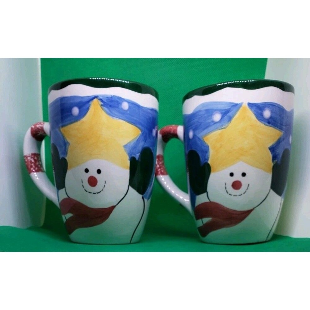 HAUSENWARE 1999 Mary Jane Mitchell Set Of Two Coffee Cups Or Coffee Mugs........